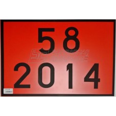 Placa Número ONU 58 2014